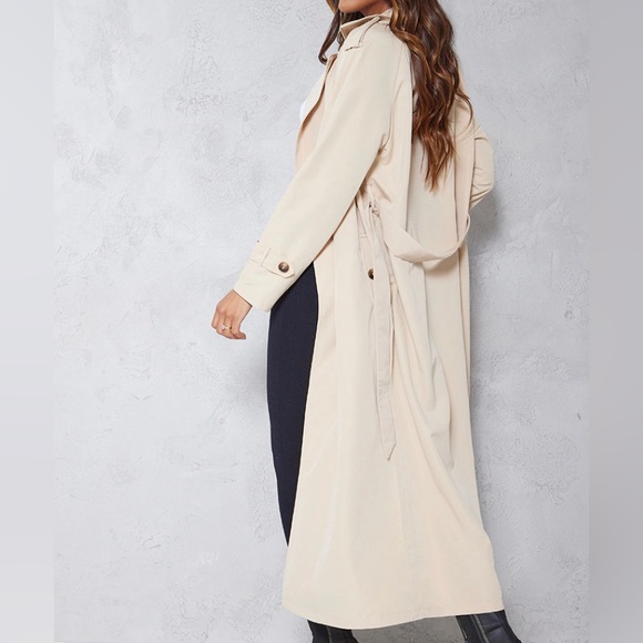 SOLD PrettyLittleThing Oversized Trench Coat - Picture 2 of 7